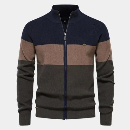 Casual herentrui met halve rits en comfortabele pasvorm – JAREL - Glamorix