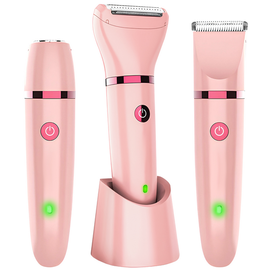 3-in-1 elektrische ladyshave voor een gladde en zachte huid – SILKYVA PureTrim - Glamorix