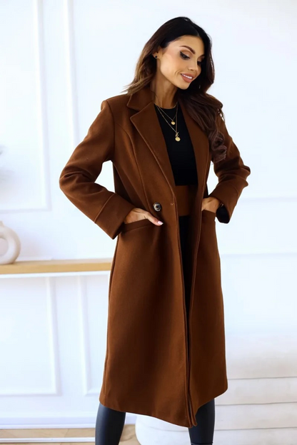 LORELEI - Chique dames trenchcoat met getailleerde pasvorm en klassiek lang model