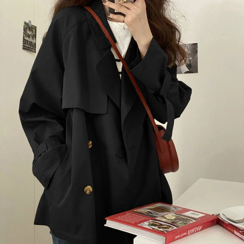 NADIA - Oversized trenchcoat met dubbele knoopsluiting en losse pasvorm voor dames