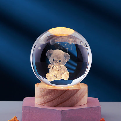 Sfeervolle 3D nachtlamp met elegant design en kleurverlichting – LUNOVA DreamGlow - Glamorix