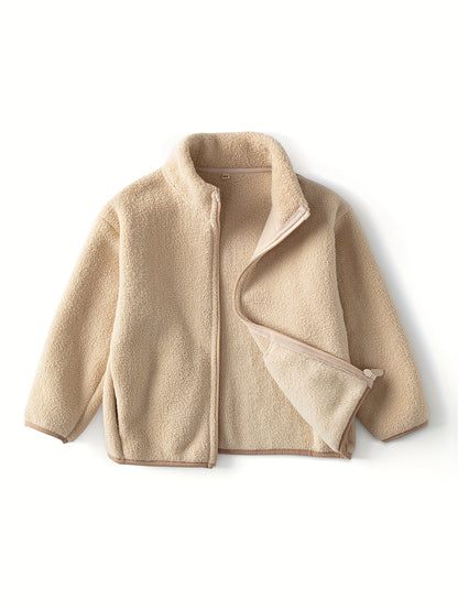 Fenley - Kinderjas van Polar Fleece in Effen Kleur voor Warmte en Comfort