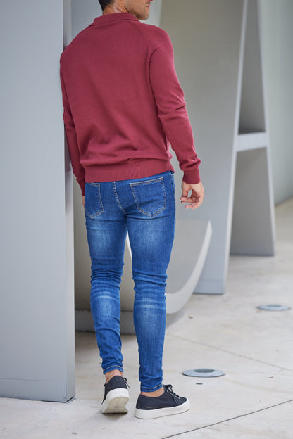 FELIX - Klassieke skinny jeans met vervaagde wassing