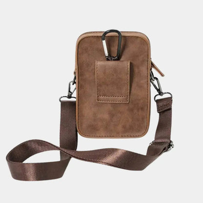 Vintage crossbody schoudertas voor heren met meerdere vakken – MERVYN - Glamorix