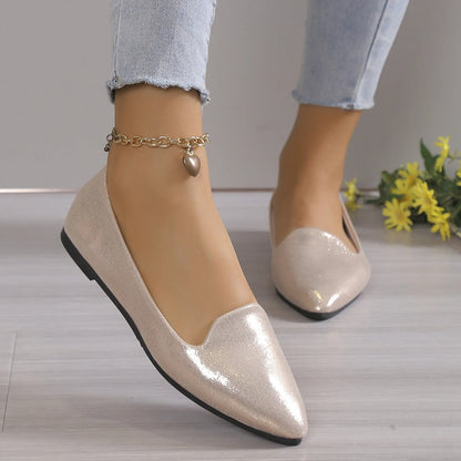 Dames ballerina’s met spitse neus en lage instap – SERENA POINT - Glamorix