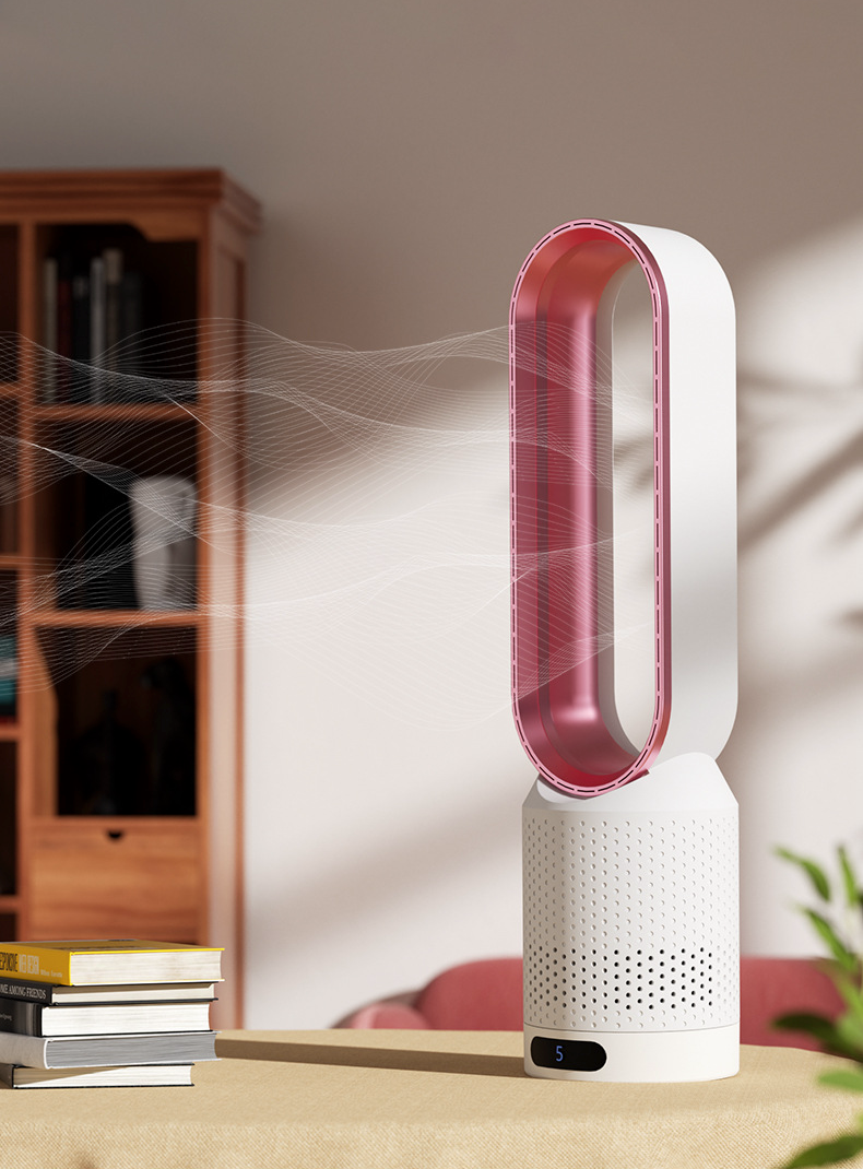 3-in-1 luchtkoeler met luchtreiniger, oscillatie en LED-touch bediening – BREEZA PURE - Glamorix