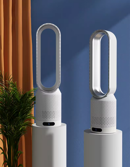 3-in-1 luchtkoeler met luchtreiniger, oscillatie en LED-touch bediening – BREEZA PURE - Glamorix