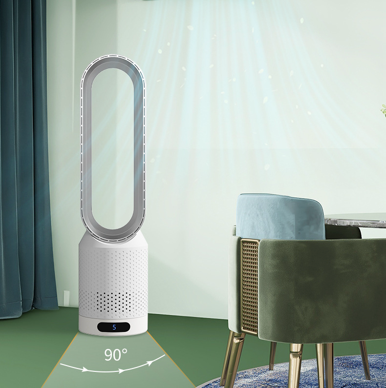 3-in-1 luchtkoeler met luchtreiniger, oscillatie en LED-touch bediening – BREEZA PURE - Glamorix