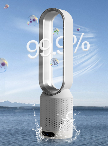 3-in-1 luchtkoeler met luchtreiniger, oscillatie en LED-touch bediening – BREEZA PURE - Glamorix