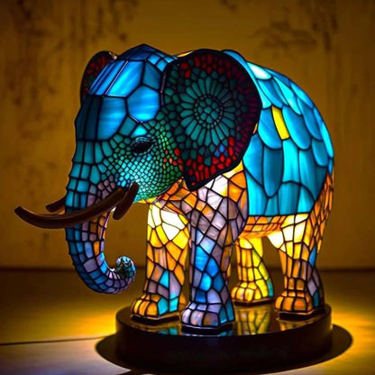Gebrandschilderd glasraam met dierenmotief – NATURIA LIGHT - Glamorix