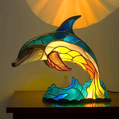Gebrandschilderd glasraam met dierenmotief – NATURIA LIGHT - Glamorix