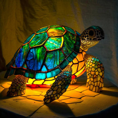 Gebrandschilderd glasraam met dierenmotief – NATURIA LIGHT - Glamorix
