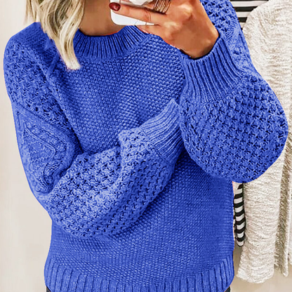 Warme gebreide damestrui met zachte feel en elegante look – NARELLA - Glamorix