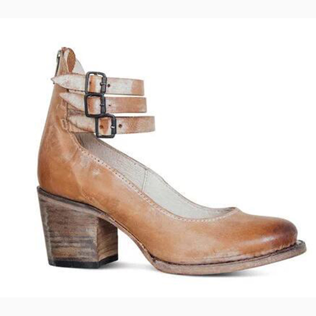 Maricris - Gesp enkel schoenen voor vrouwen - Glamorix