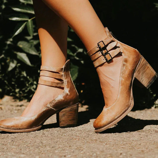 Maricris - Gesp enkel schoenen voor vrouwen - Glamorix