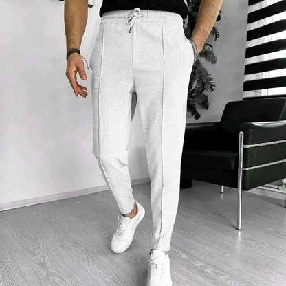 LUCAS - Casual herenbroek met trekkoord en rekbare tailleband