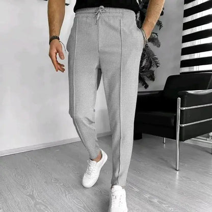 LUCAS - Casual herenbroek met trekkoord en rekbare tailleband