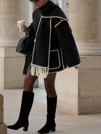CELIA - Oversized stijlvolle warme sjaaljas voor dames
