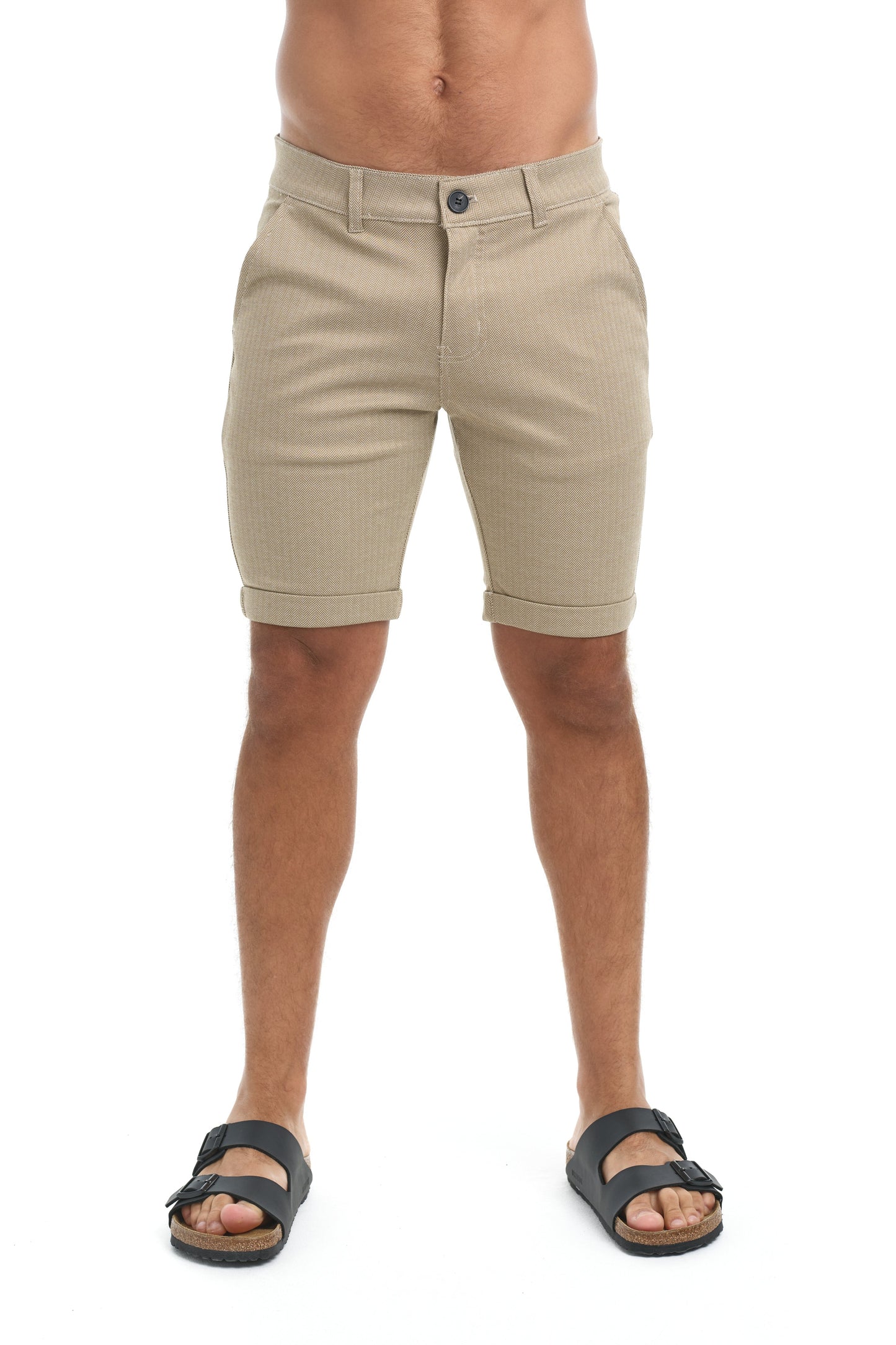 FINLEY - Klassiek getailleerde korte broek voor een verfijnde look