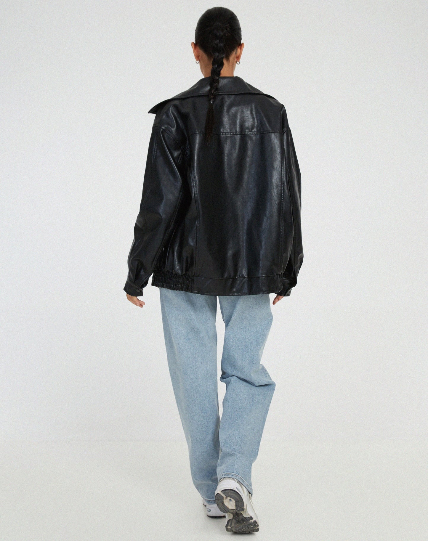 CELINE - Casual oversized leren jack voor vrouwen