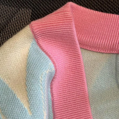 EMMA - Gestreept gebreid vest voor dames
