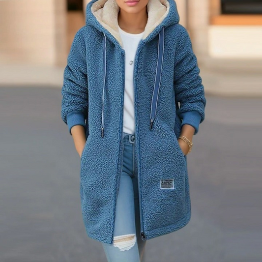FELICIA - Knus fleece zip-up hoodie jack voor dames