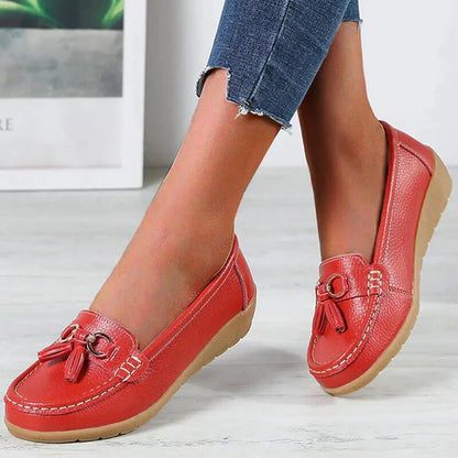 Comfortabele orthopedische platte schoenen voor dames – Liora EaseStep - Glamorix