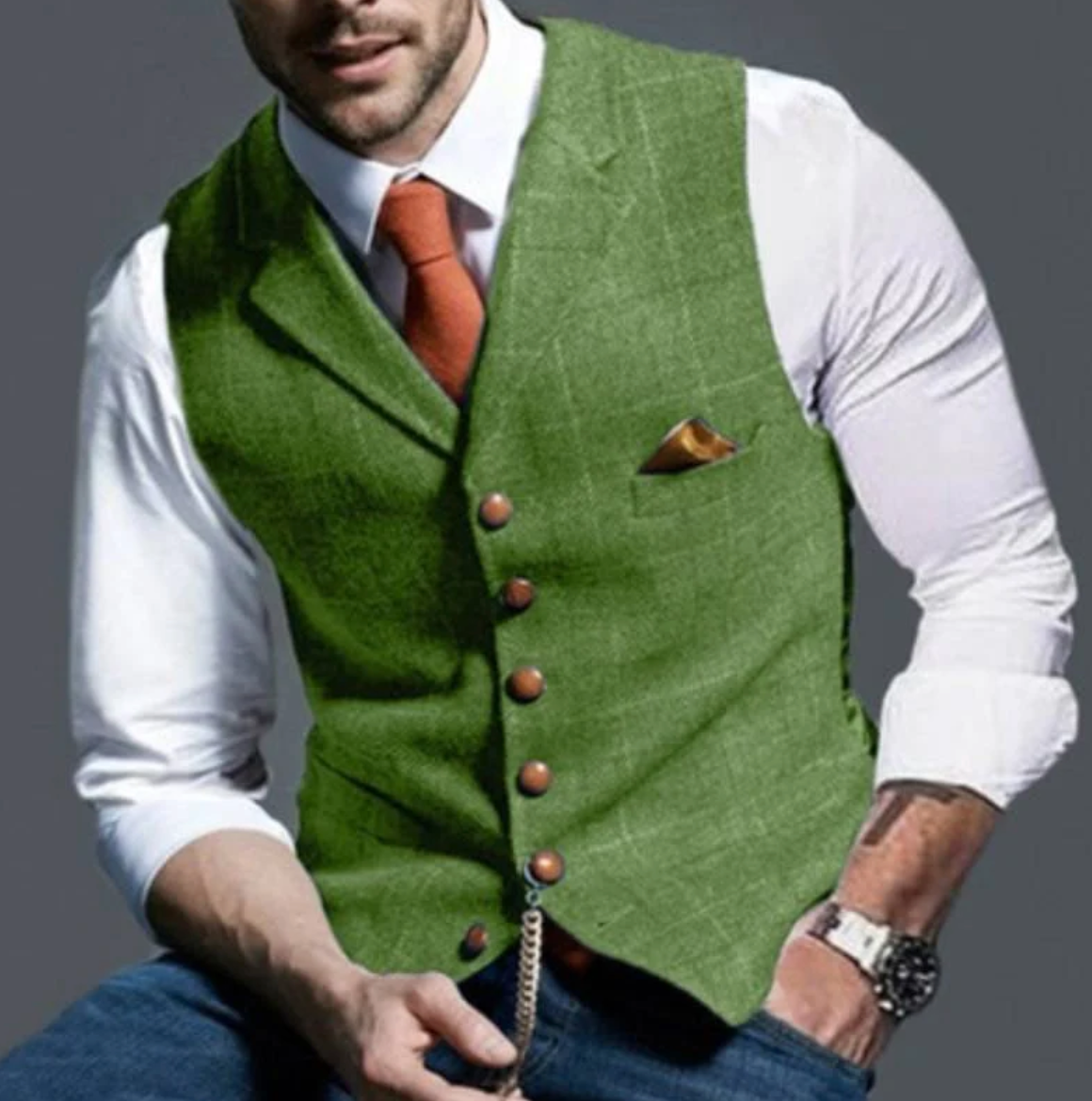 EDWARD - Herengilet met knoopsluiting voor een verfijnde look