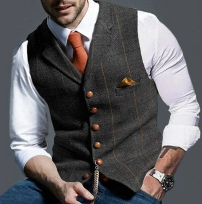 EDWARD - Herengilet met knoopsluiting voor een verfijnde look