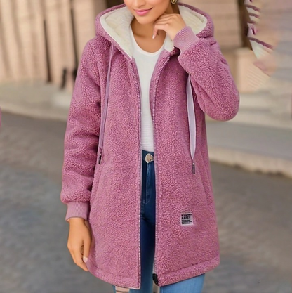 FELICIA - Knus fleece zip-up hoodie jack voor dames