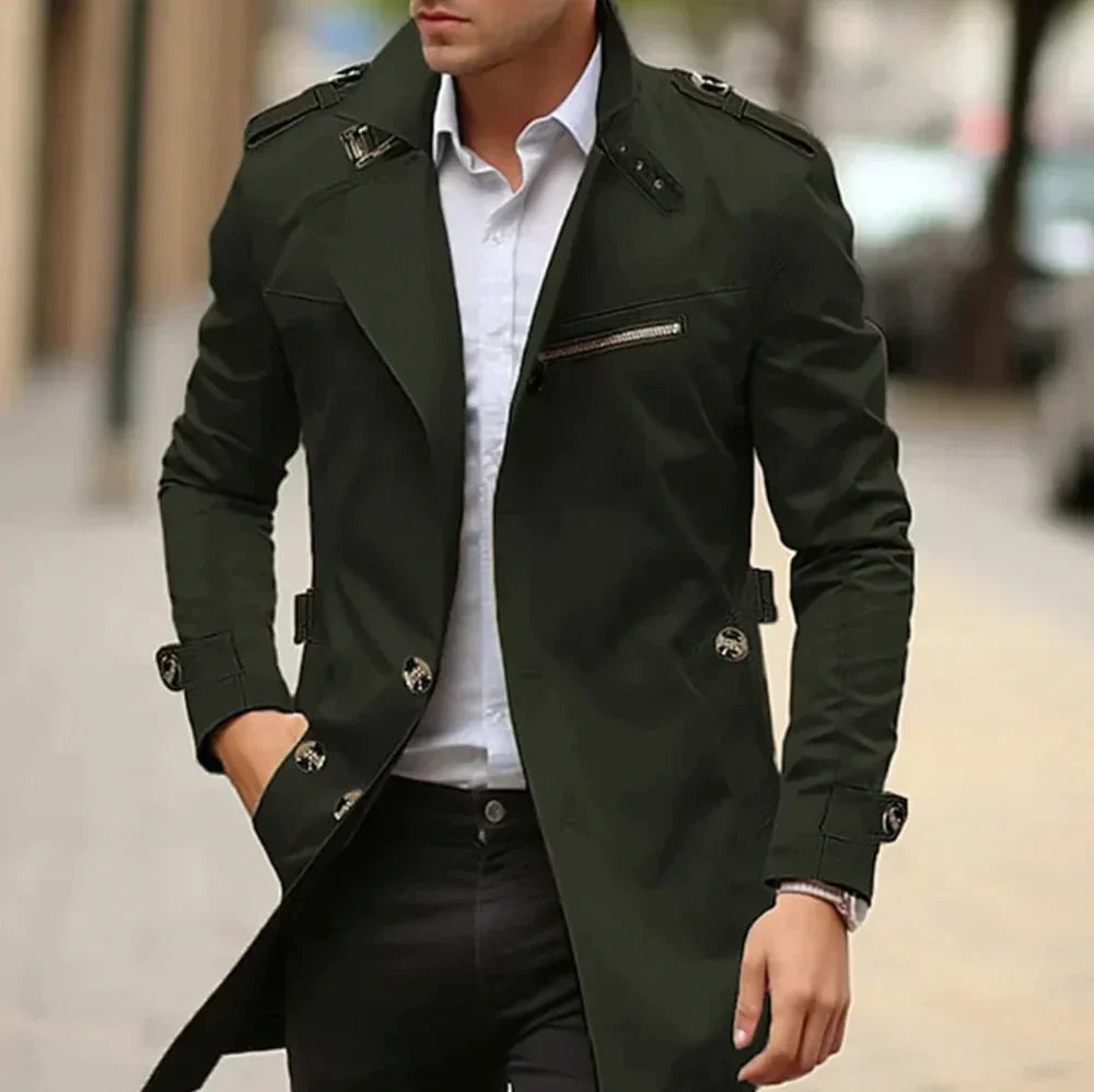 ELIOT - Klassieke heren trenchcoat voor een tijdloze look