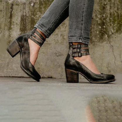 Maricris - Gesp enkel schoenen voor vrouwen - Glamorix