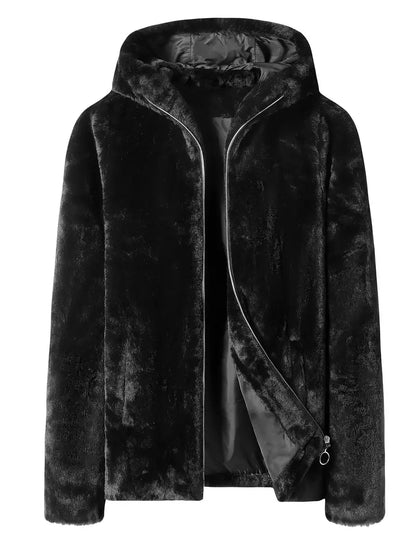 MAXIM - Luxe heren winterjas met imitatiebont