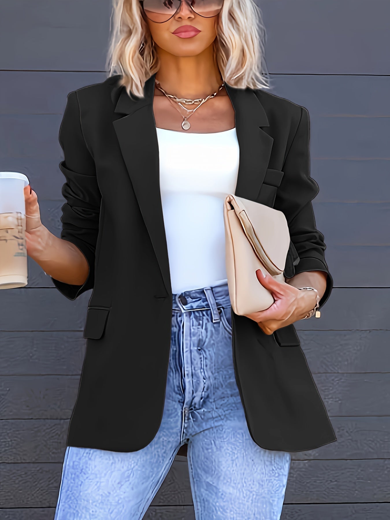 Lichtgewicht blazer met knoopsluiting voor heren – NOVAWEAR - Glamorix