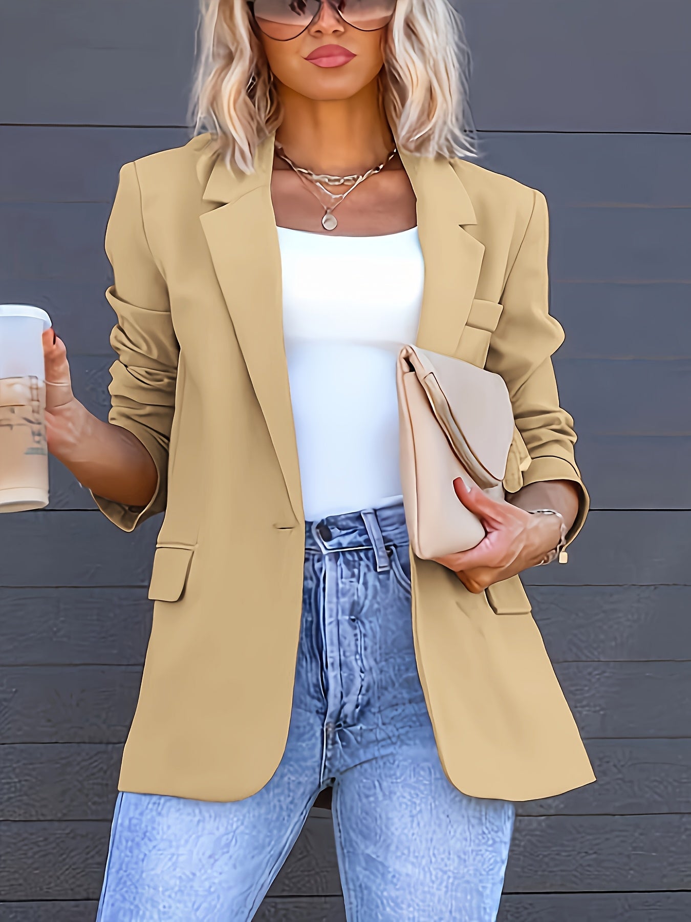 Lichtgewicht blazer met knoopsluiting voor heren – NOVAWEAR - Glamorix