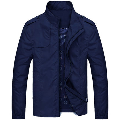 Herenjack met opstaande kraag en stoere schouderdetails – MARCO EDGEJACKET - Glamorix