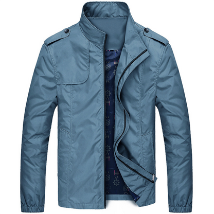 Herenjack met opstaande kraag en stoere schouderdetails – MARCO EDGEJACKET - Glamorix