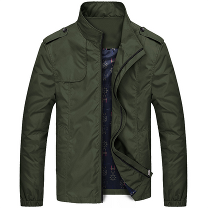 Herenjack met opstaande kraag en stoere schouderdetails – MARCO EDGEJACKET - Glamorix