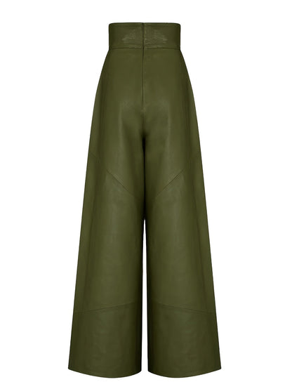 Broek met hoge taille en wijde pijpen voor dames – NOVAJEAN - Glamorix