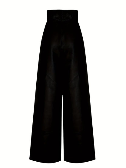 Broek met hoge taille en wijde pijpen voor dames – NOVAJEAN - Glamorix