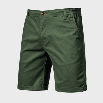 Heren chino short met elastische tailleband en moderne pasvorm – RAVEN FLEXSHORT - Glamorix