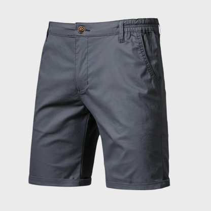Heren chino short met elastische tailleband en moderne pasvorm – RAVEN FLEXSHORT - Glamorix