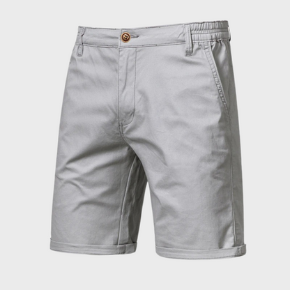 Heren chino short met elastische tailleband en moderne pasvorm – RAVEN FLEXSHORT - Glamorix