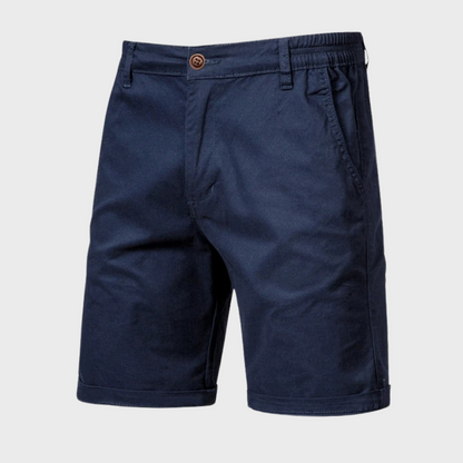 Heren chino short met elastische tailleband en moderne pasvorm – RAVEN FLEXSHORT - Glamorix
