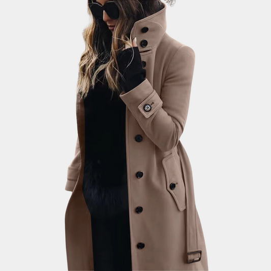 MILENA - Abrigo trench cálido y elegante para mujer - Glamorix
