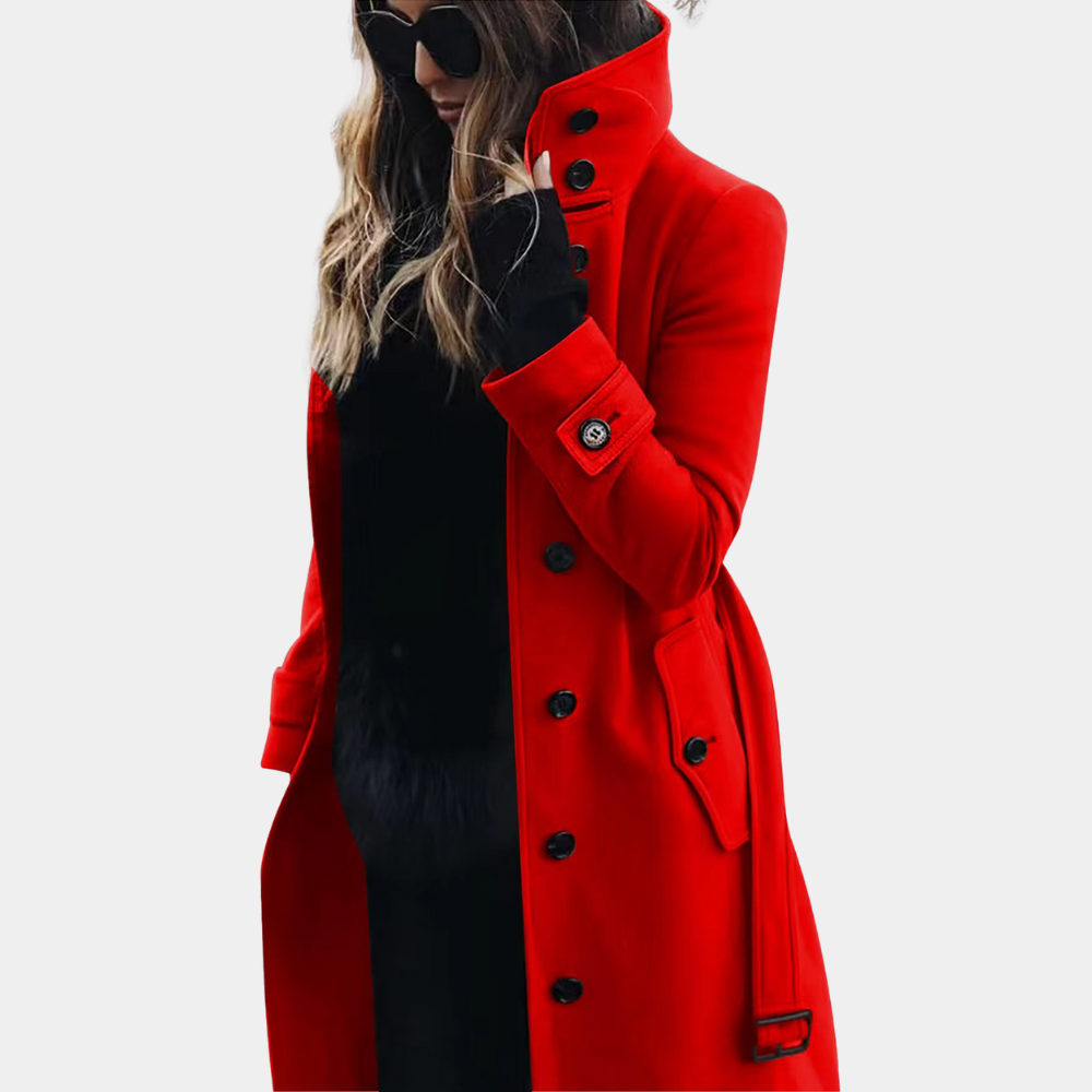 MILENA - Abrigo trench cálido y elegante para mujer - Glamorix