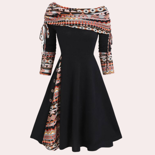 Elegante off-shoulder damesjurk voor elke gelegenheid – MAELIA - Glamorix