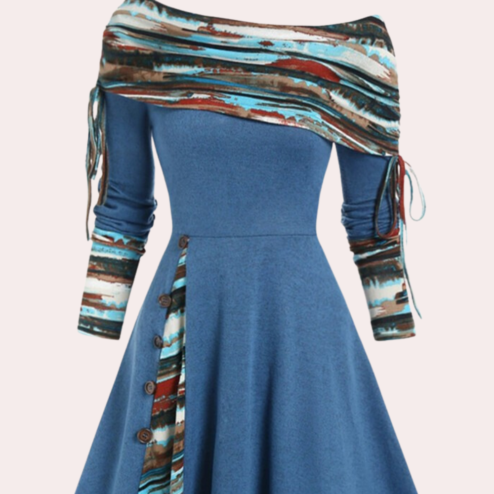 Elegante off-shoulder damesjurk voor elke gelegenheid – MAELIA - Glamorix