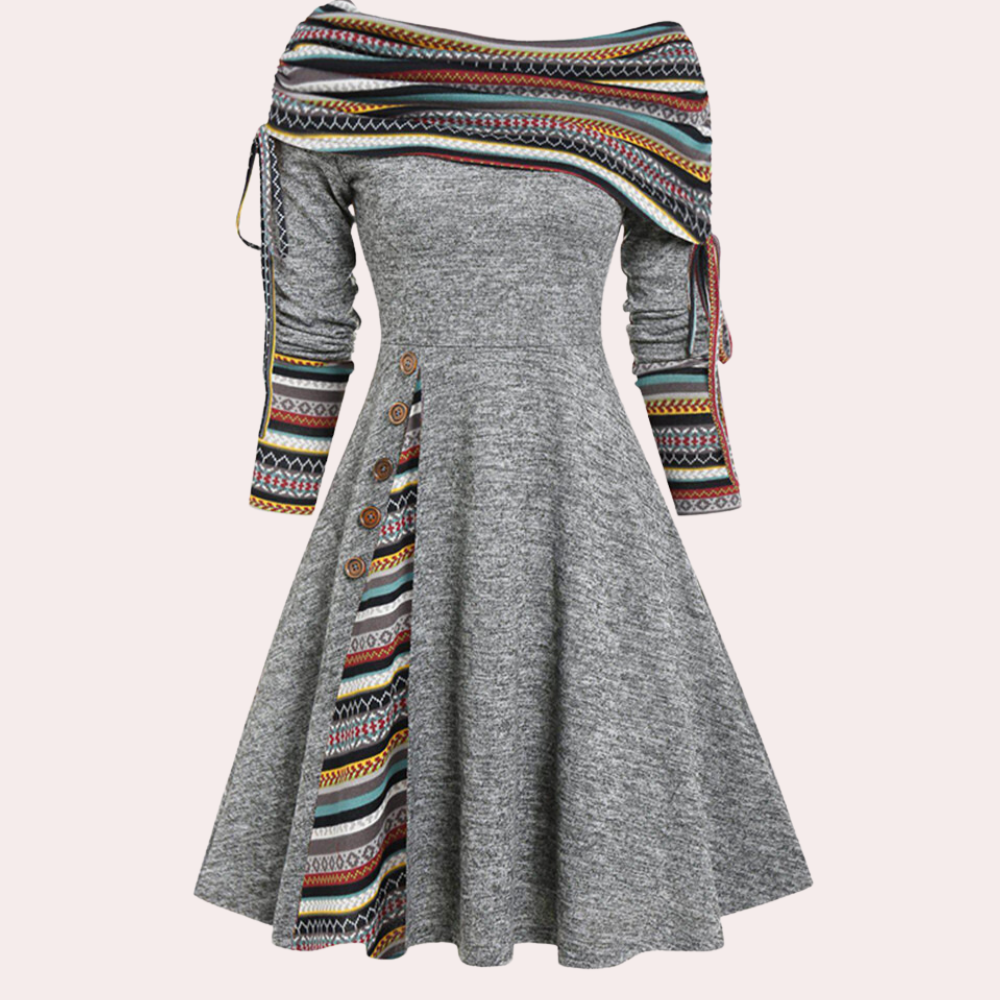 Elegante off-shoulder damesjurk voor elke gelegenheid – MAELIA - Glamorix