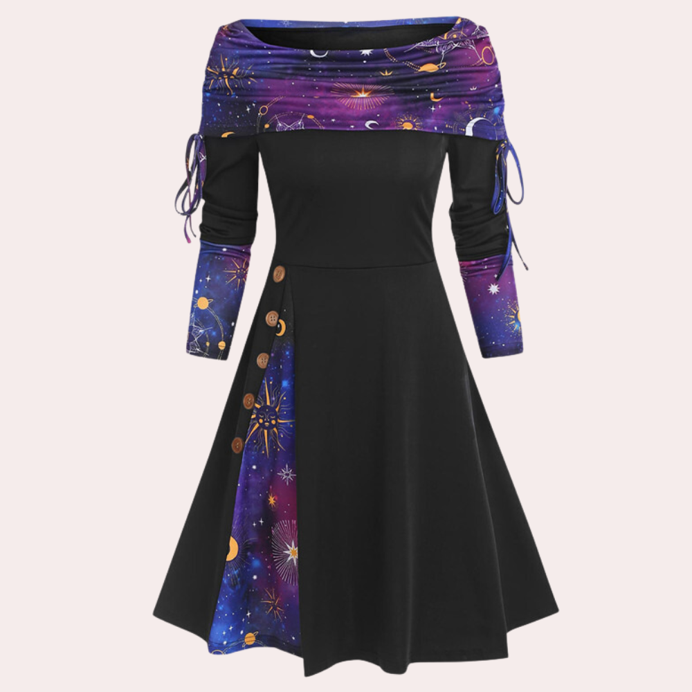 Elegante off-shoulder damesjurk voor elke gelegenheid – MAELIA - Glamorix